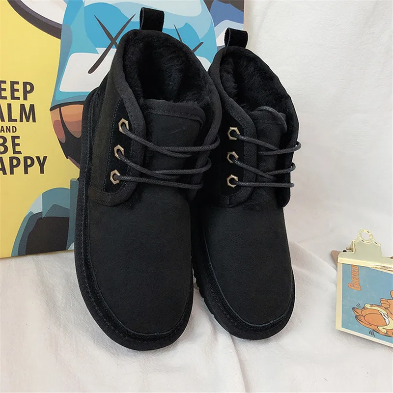 Женские зимние ботинки из натуральной овечьей кожи до щиколотки