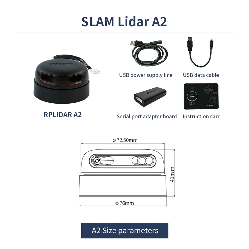 Лидар SLAMTEC инструмент для измерения сенсора A2M8 SLAM lidar Mapper Rplidar комплект сканера с
