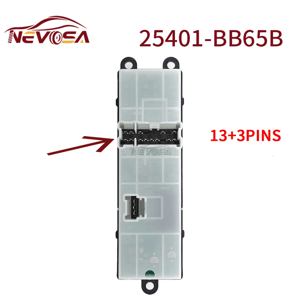 

25401-BB65B для Nissan Qashqai J10 Navara D40 Pathfinder R51 кнопка переключения стеклоподъемника автомобиля 25401-JD001 25401BB65B LHD