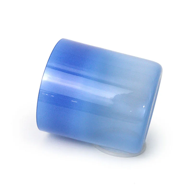 Синяя градиентная Волшебная Хрустальная чаша для исцеления пения медитации и