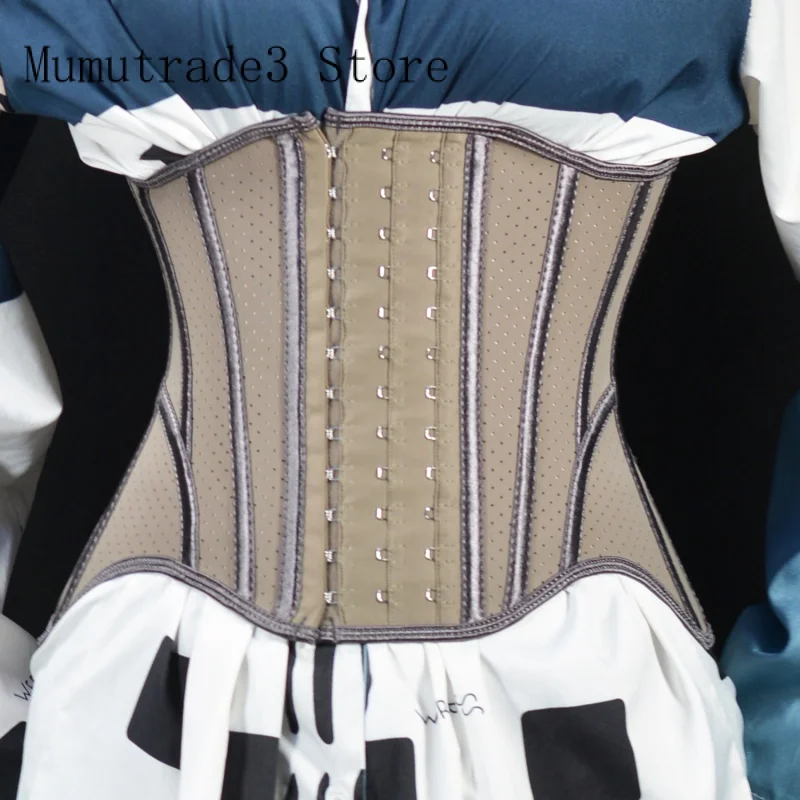 

24cm Short Torso18 Steel Bones Latex Waist Trainer Shapewear Slimming Belt Waist Body Shaper Girdle Workout Tummy Control Corset