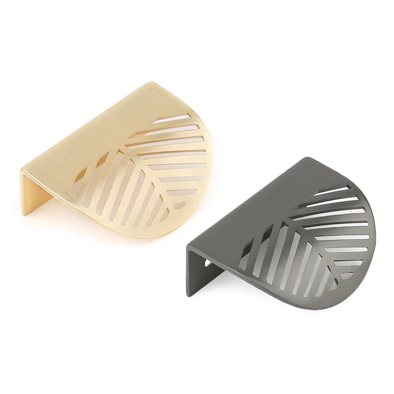 

Leaf Shaped Drawer Brass Handle for Furniture Anti Rust Cupboard Drawer Knob