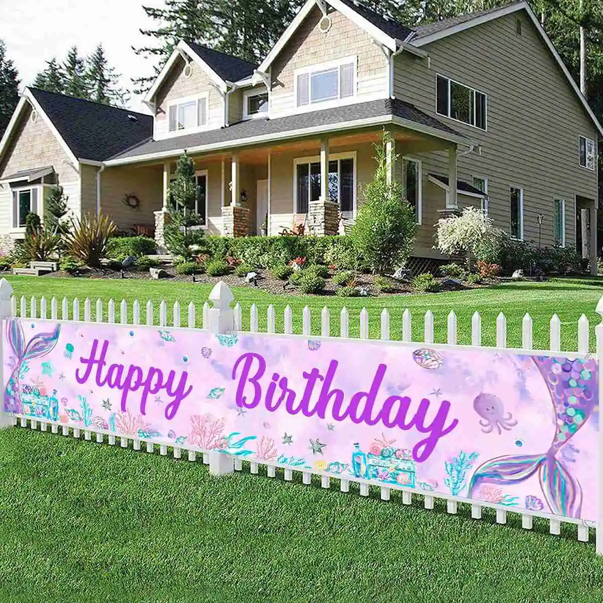 Висячее украшение в виде маленькой Русалочки детский праздничный декор для