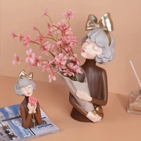 nodic gorgeous girl resin art statue gift fairy accessori fashion style sculpture ornaments home decoration tabletop figurines