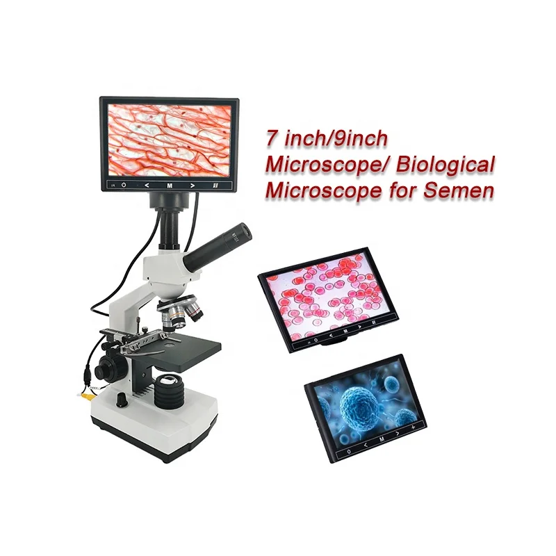 

Лидер продаж, 7-дюймовый LCDLED цифровой ветеринарный анализатор овуляции спермы животных HC-R069, ветеринарный микроскоп