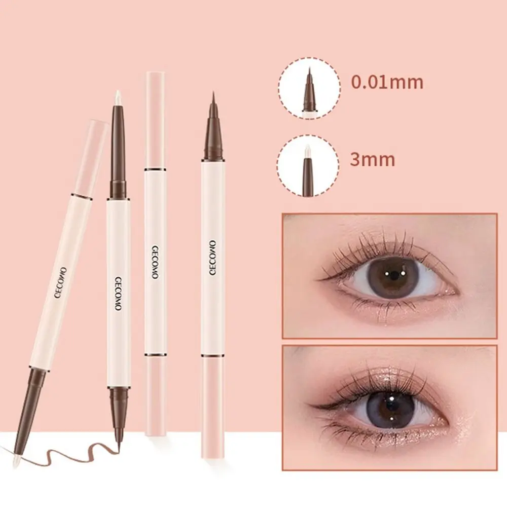 

Shiny Double-head Lying Silkworm Pen Pearlescent Matte Brighten Ultra-fine Eyebrow Pencil Waterproof Glitter Eyeshadow