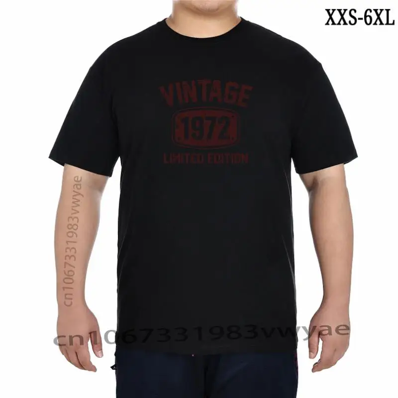 

Funny 51 Years Old Vintage 1972 Limited Edition T Shirts Graphic Cotton Streetwear Short Sleeve Birthday Gifts Summer Tshirt