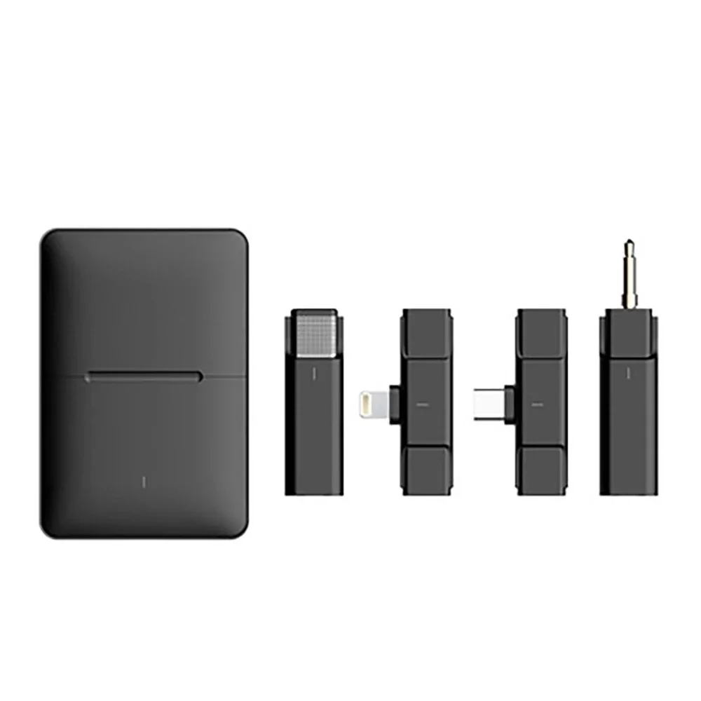 

M33 Wireless lavalier microphone with Charging compartment 300m Range Recording Vlog Youtube Live for iPhone Android Genuine