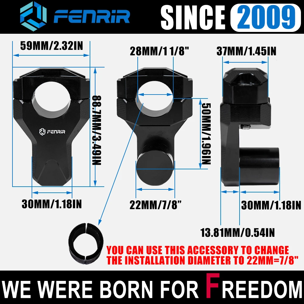 Зажим для руля мотоцикла Honda Yamaha Suzuki Kawasaki KTM BMW Ducati Benelli Aprilia Triumph 7/8 дюйма 1/8 22 мм/28 мм