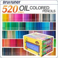 brutfuner 520 oil colored pencils professional drawing pencil set for sketch coloring school kid art supplies