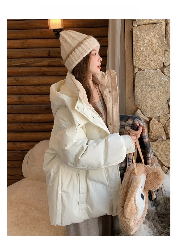 Zhang Xiaoer короткое зимнее пальто на хлопковой подкладке для женщин новинка 2024