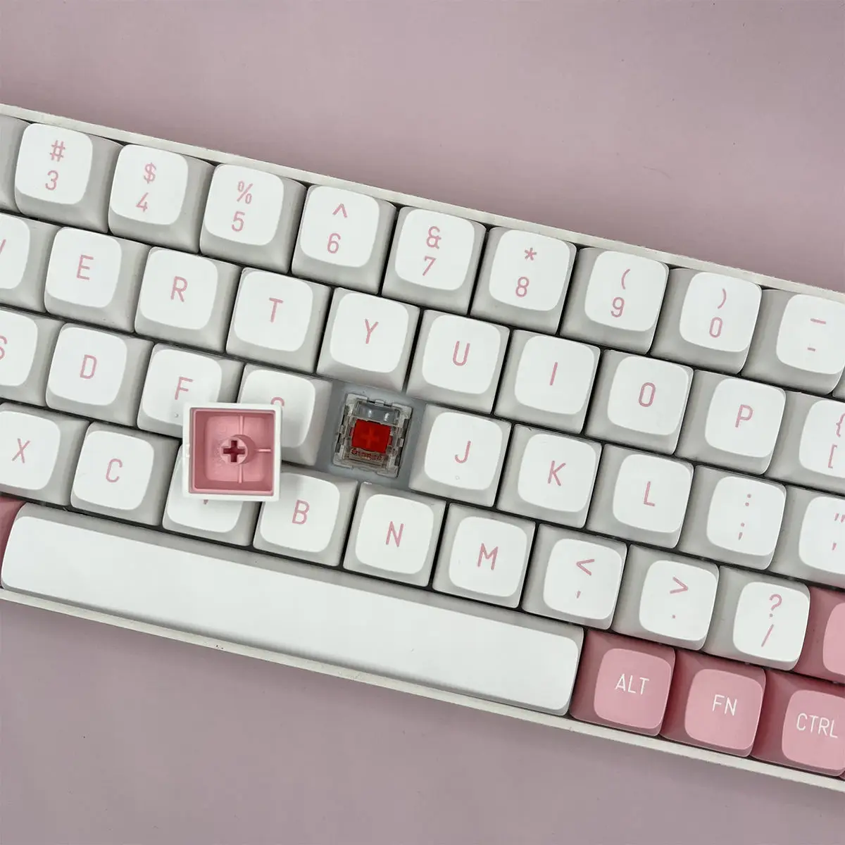 PBT Keycaps 149 Keys Double Shot Injection White Pink Cute Keycap For Cherry Mx Switch Mechanical Keyboard Gamer Key Caps DIY images - 6