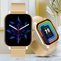 2022 new women smart watch men 1 69 color screen full touch fitness tracker men call smart clock ladies for android iosbox