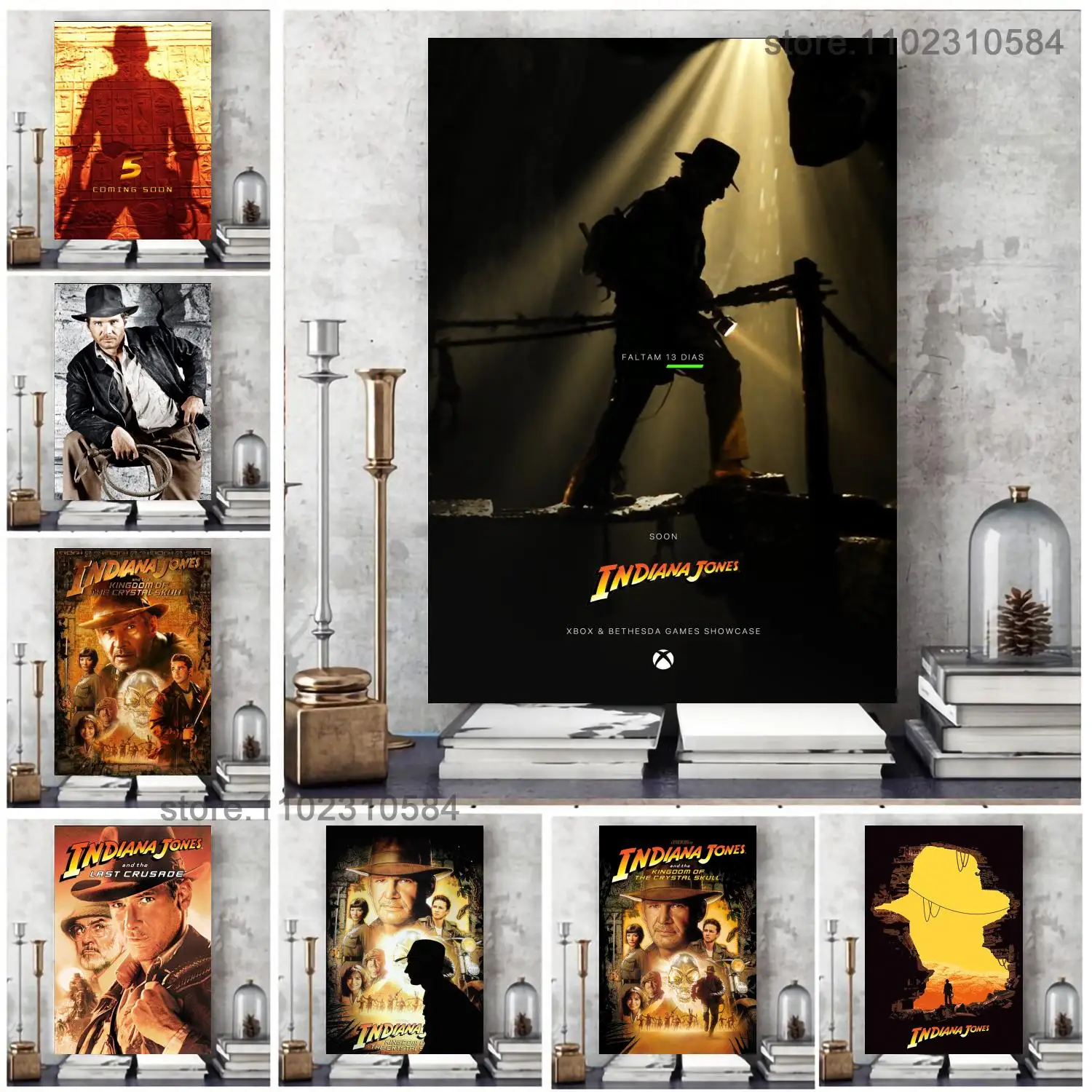 

Indiana Jones 5 Movie (2022) Poster Wall Art Canvas Posters Decoration Poster Personalized Gift Modern Family bedroom Painting