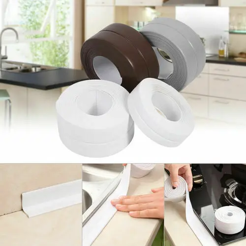 

Waterproof Bathtub Kitchen Wall Stickers Art Sealing Strip Sealant Tape Mildew resistant for Home Bathroom