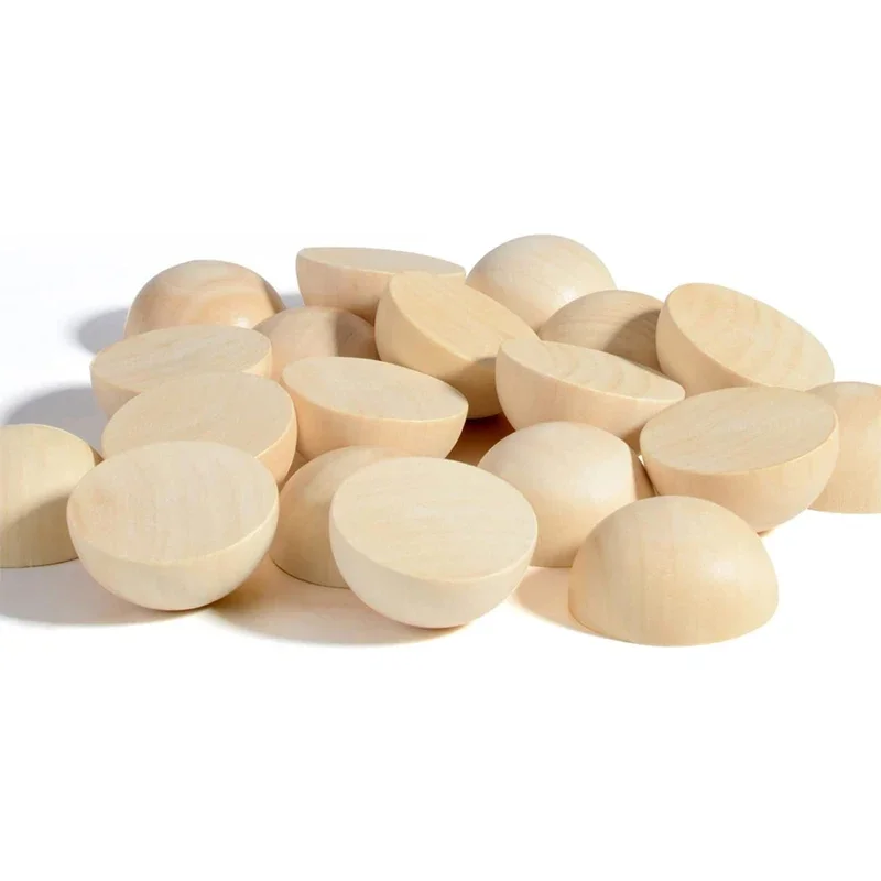 10 шт. 30 мм полудеревянные шарики необработанные круглые из натурального спилка