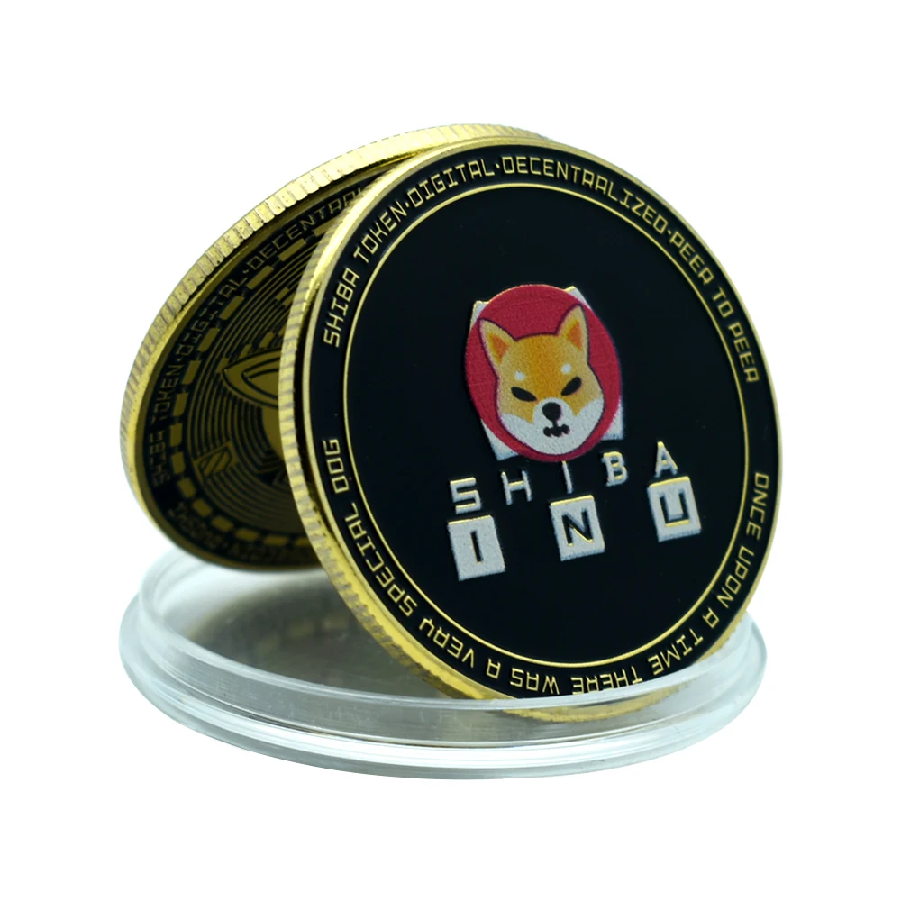 

Dogecoin Killer Shiba Inu Coin (SHIB) Gold Metal Commemorative Coin Red Shiba Inu Cryptocurrency Coin Souvenirs