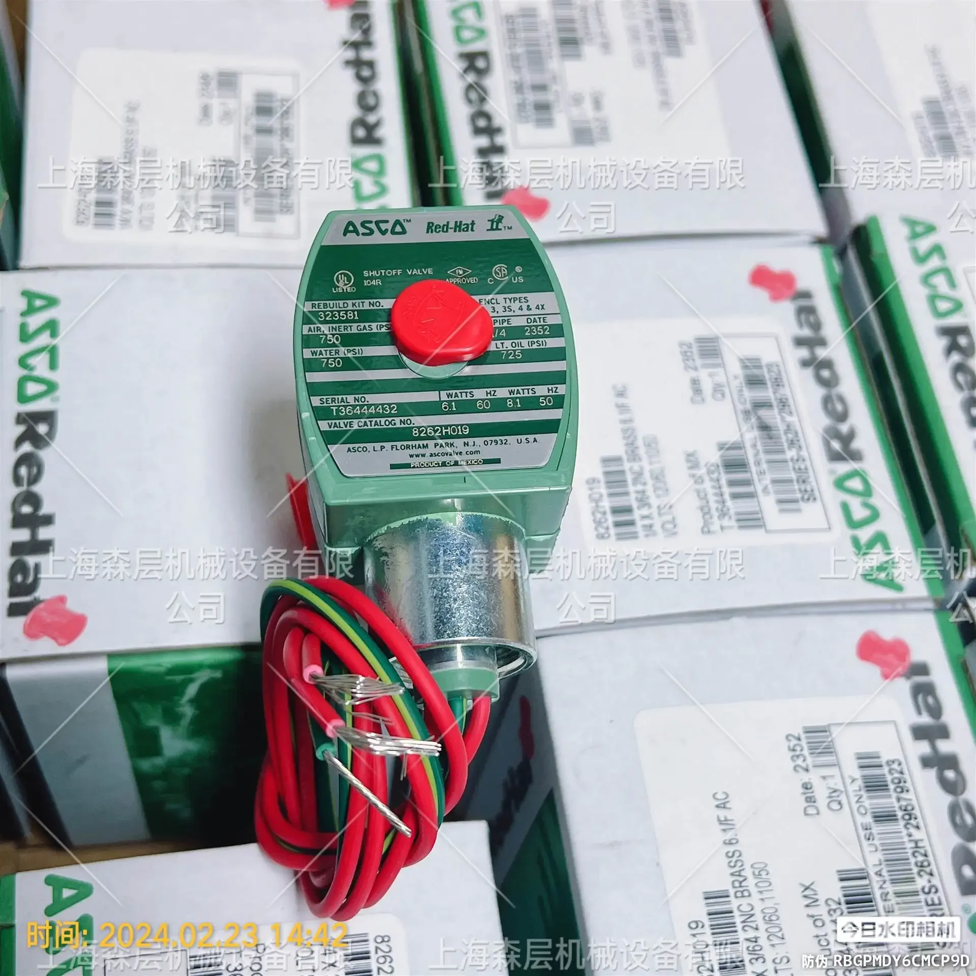 Фото Электромагнитный клапан ASCO 8210G027 110/50 (2026 г., производство США), дилер Shanghai Senlayer №4