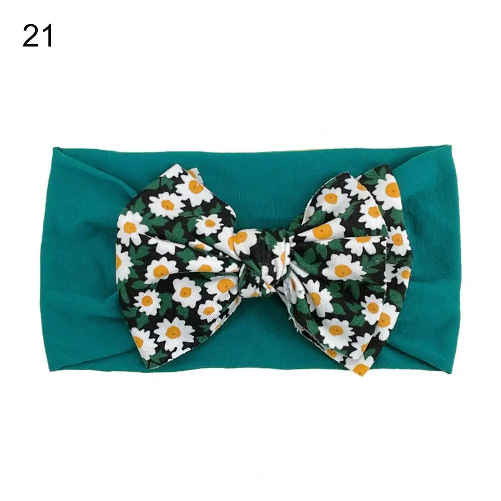 

Милая летняя уличная ультратонкая повязка для волос, аксессуары, повязка на голову для младенцев, повязка на голову с цветочным принтом про...