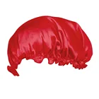 Однотонная Атласная шапочка для взрослых, ночнушка для сна, уход за волосами, ночнушка для мужчин и женщин, унисекс, 1 шт.