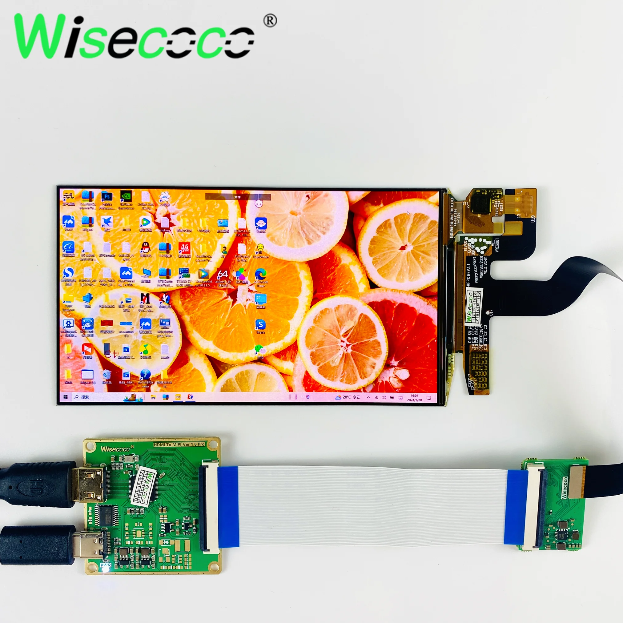 OLED 5 дюймов 1920x1080 сенсорный экран FHD AMOLED дисплей 60 Гц USB-C плата драйвера RASPBERRY PI WIN 10
