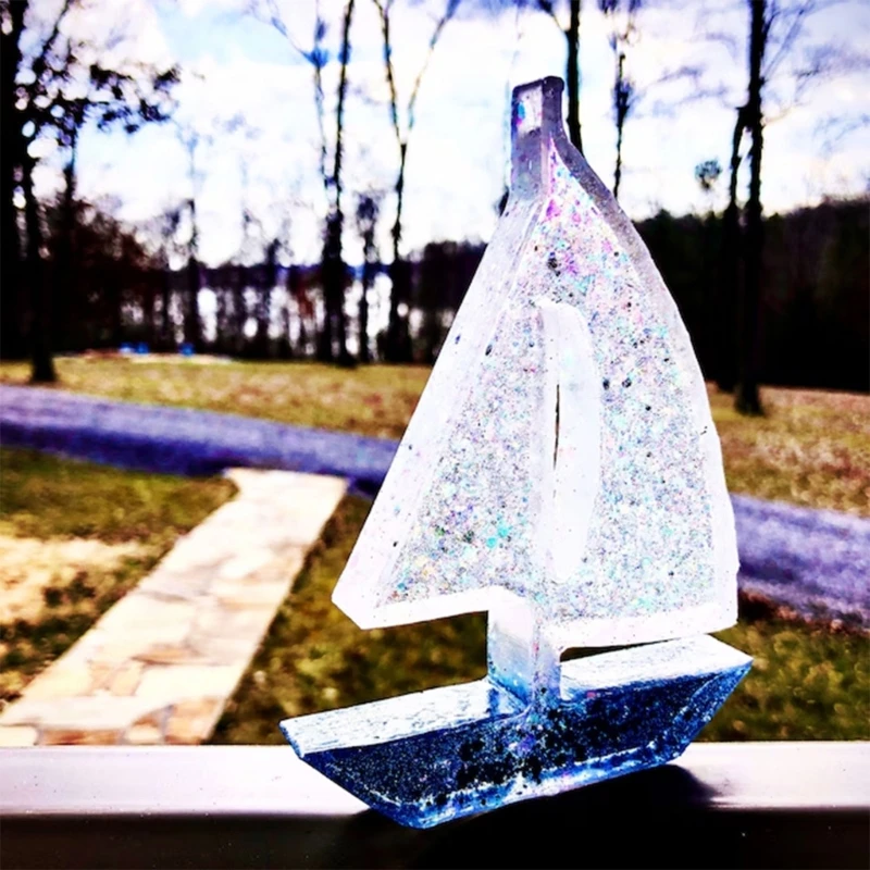 Парусники в форме смолы формы для парусных лодок свечей рукоделия изготовления