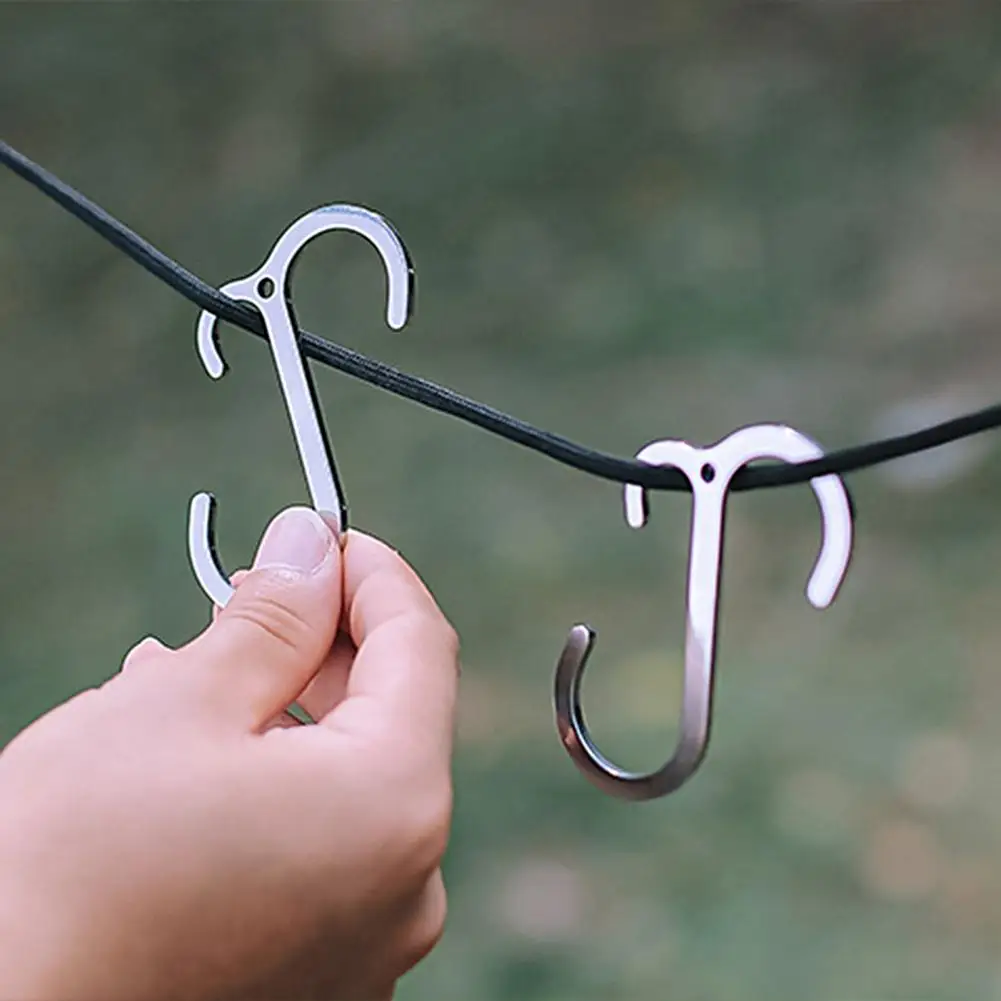 

Claw S Hook High Hardness Multipurpose Hanging Items Pot Pan S-Shaped Camping Hook Claw Hook Camping Accessories