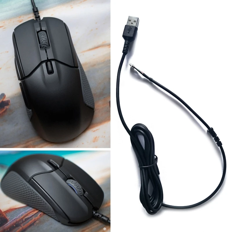 

Soft Durable Mouse Line DIY Replacement USB Mice Cable Wire 2M for Steel Series Rival 310 Mouse