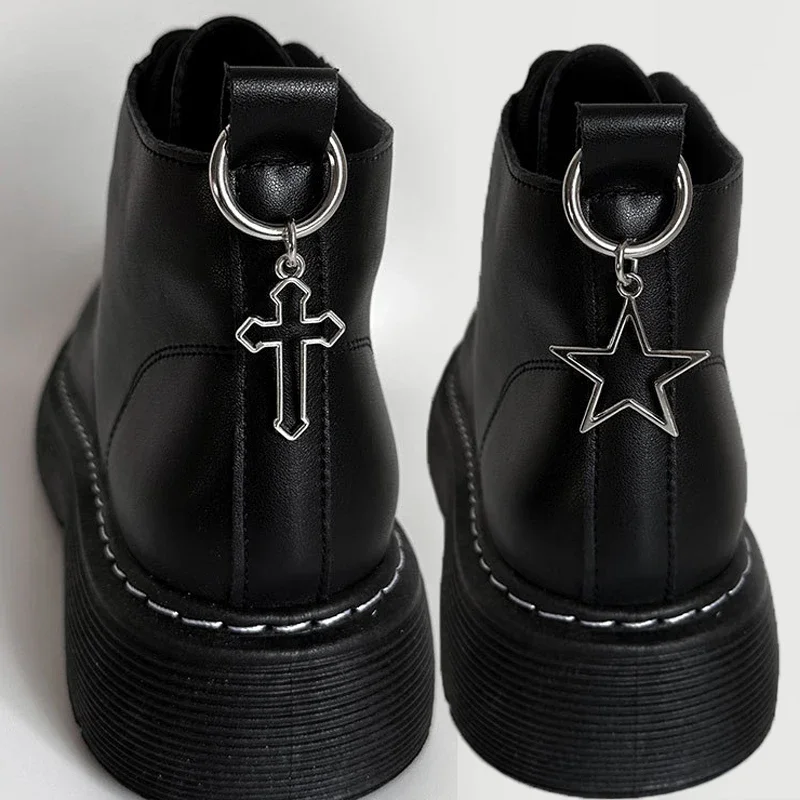 2 шт. полые большие звезды сердца подвеска Мартин ботинки обувь пряжки украшение