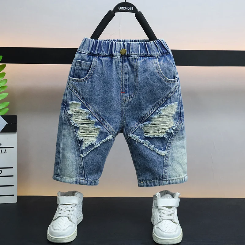 

Летние джинсовые шорты для мальчиков 2-10 лет