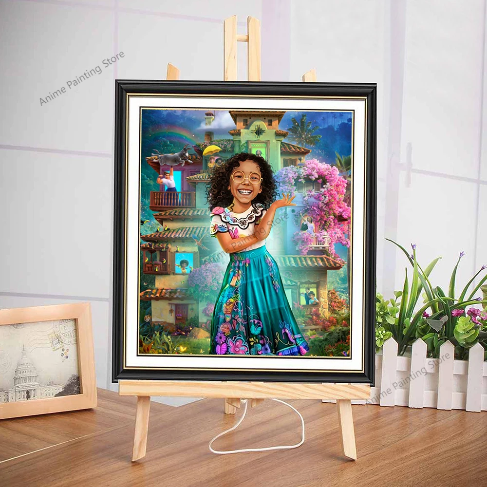 

Картина на холсте, Disney enfeng Mirabel, персонализированный постер, фантазия, персонализированные анимационные принты, настенное искусство для детской комнаты, украшение для дома