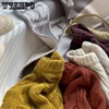 WTEMPO Long Sleeve Vintage Twist Knitted Sweater Women Purple Red Knitwear Loose Pullover Jumper Female Clothing Winter New 5