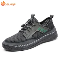 new men casual shoes breathable mesh walking shoes summer soft flat men sneakers luxury brand driving shoes loafers big size