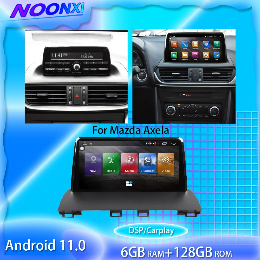 

For Mazda 3 Axela Android11.0 128G Car Radio Stereo 2 Din Multimedia Player GPS Navigation Touch Screen DSP Carplay DVD Head Uni