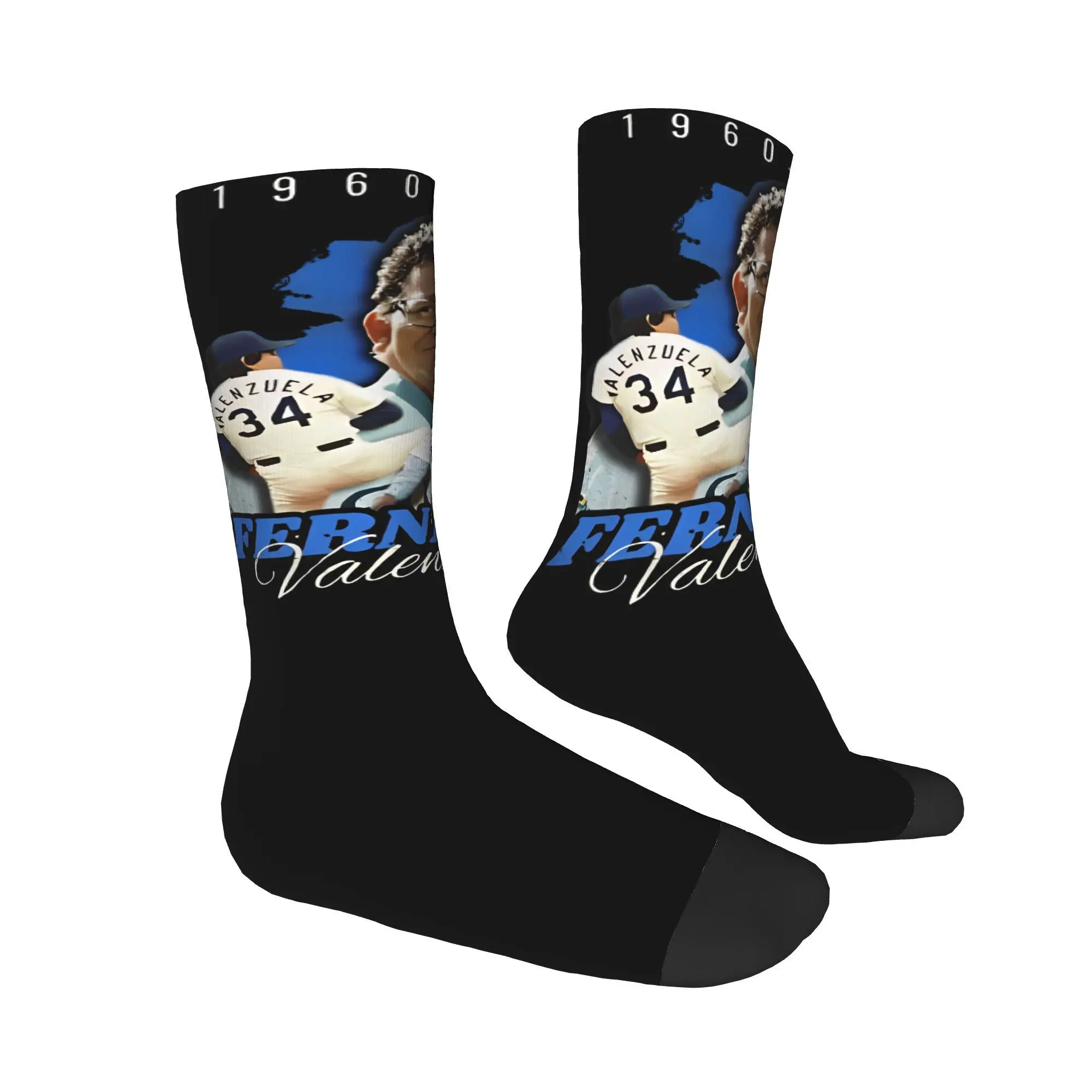 Носки унисекс Fernando Valenzuela 34 бейсбольные носки Legend Merch спортивные гибкие модные для