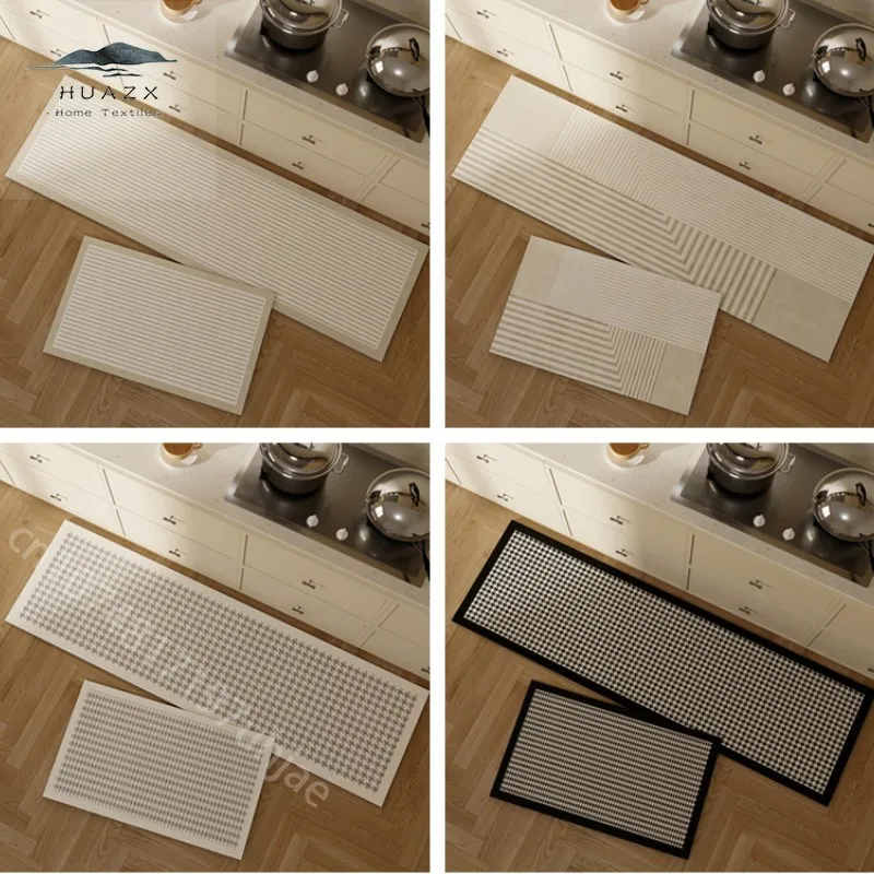 

Japan Style Minimalist Kitchen Mat for Household Use Bathroom Anti-skid Doormat Living Room Sofa Carpet Bedroom Bedside Area Rug