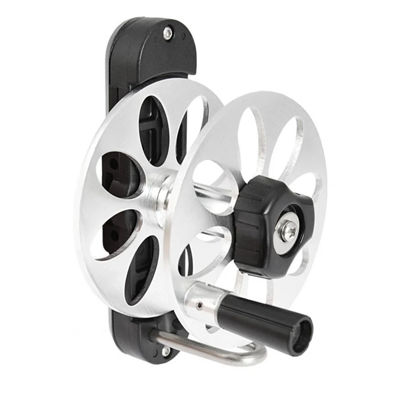 

Катушки для рыбалки Твердые регулируемые из алюминиевого сплава для подводной охоты разделенная веревка для подводной охоты вместительные колеса для уличной рыбалки