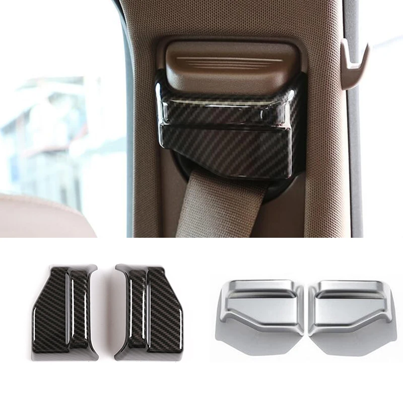 

For Mercedes-Benz E S Class W212 10-16 W222 2pcs Car Inner Seat Safty Belt Pillar Decorate Cover Trim Car Interior Accessories
