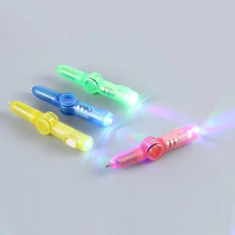 

Interesting Toys Fingertip Rotating Spinner Gyro Toy Pen LED Luminous Gyro Pen Office Anti Stress Kinetic Desk Toys Baby Gift