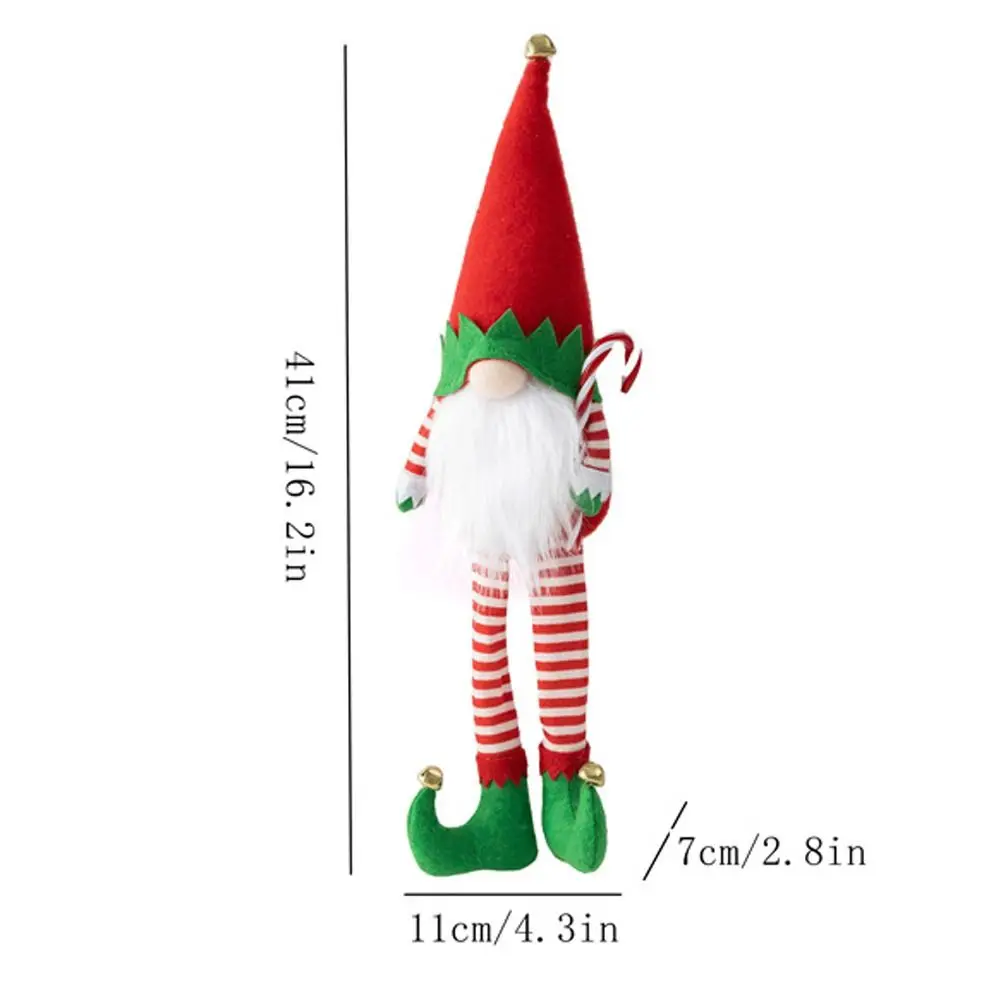Милые рождественские куклы-эльфы гномы длинные ножки мягкая Рождественская