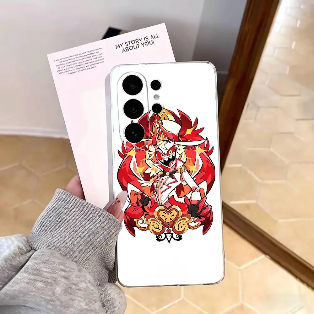 Прозрачный чехол для телефона Hazbin H-Hotel Lucifer Magne для Samsung S25, S24, S21, S22, S23, S30, Ultra, S20, Plus, мягкий чехол. (art.: 3920dcd84493f) - 3920dcd84493f