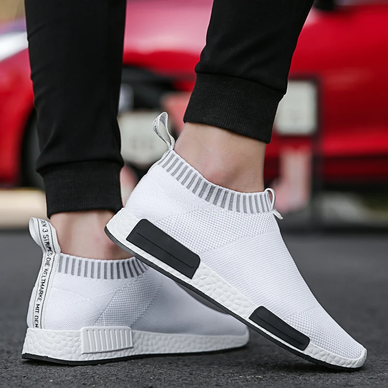 Damyuan Men's Slip on Sock Sneakers Plus size 47 Light Breathable Mens Shoes Walking Jogging Shoes Men Sneakers Casual Shoes