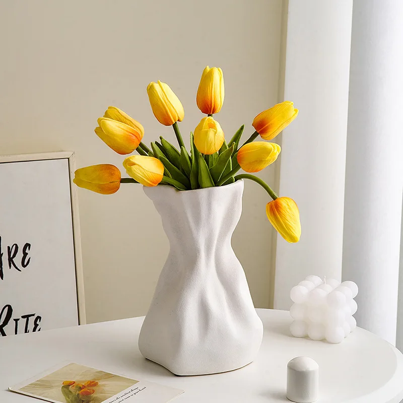 Оригами Необычная керамическая ваза Украшения Гостиная Столовая Образец