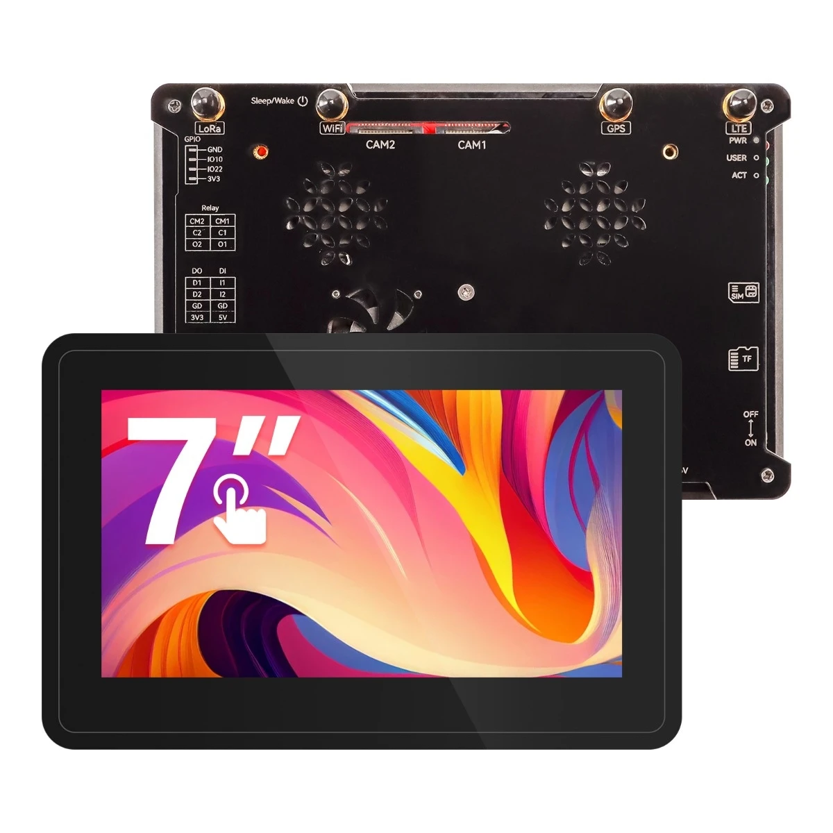 Raspberry Pi CM4 7-дюймовый дисплей модуль HMI терминал с поддержкой Wi-Fi BLE 4G и LoRa