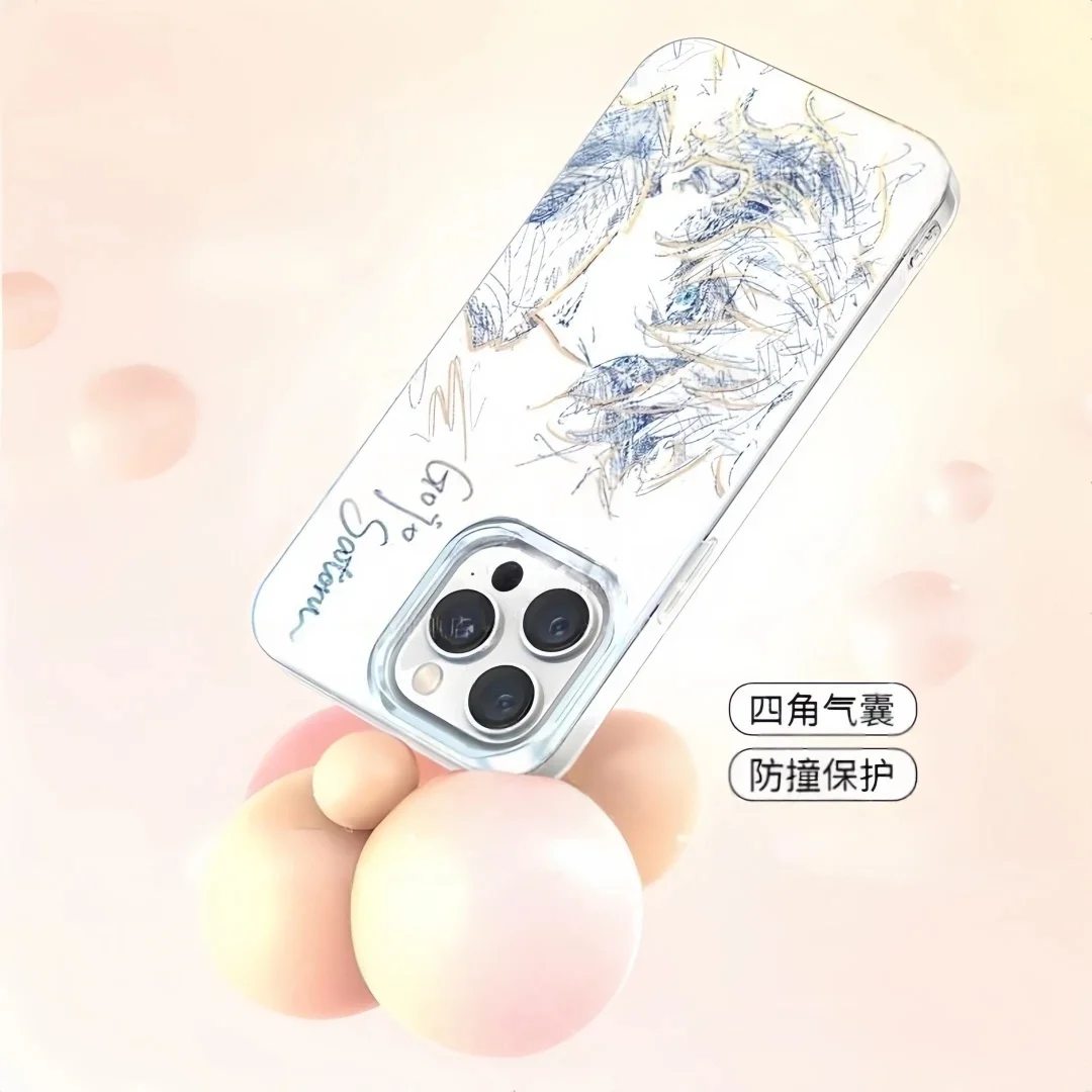 Фото 3D-чехол для телефона с изображением Сенсей Годжо из аниме для iPhone 12, 13, 14, 15, 16, 17 Pro Max Plus, 17ProMax, лазерная гравировка №3