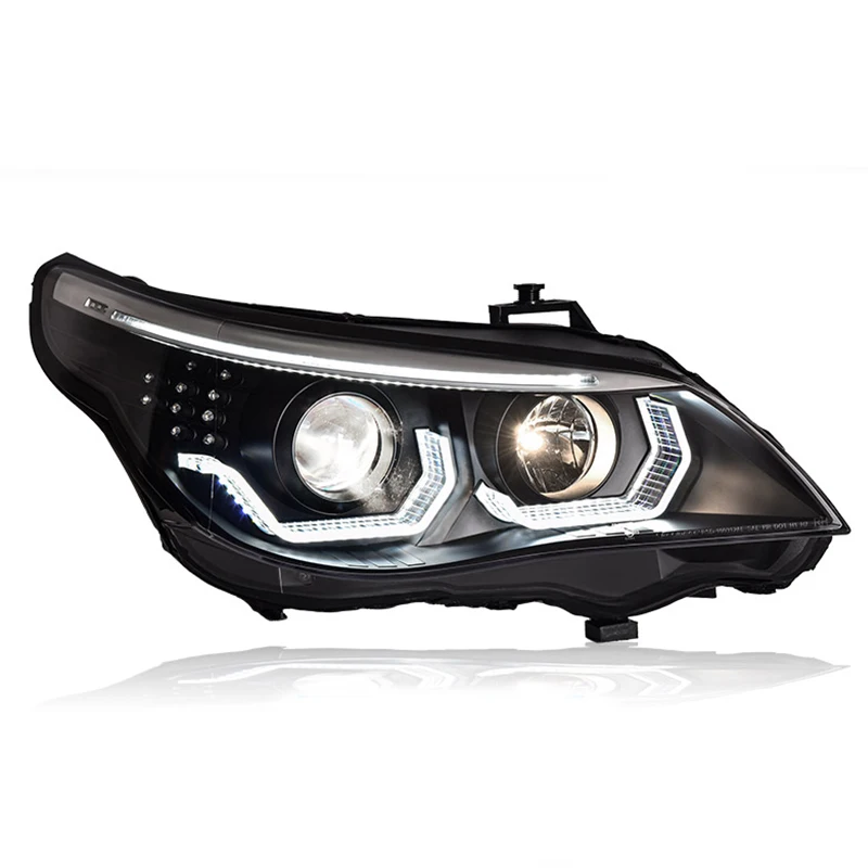 Подходит для BMW E60 2003 - 2007 2008 2010 Φ передняя фара дневные ходовые ранцы DRL рулевая 520i