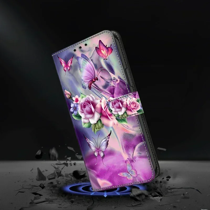 Флип-чехол для Samsung A03s кожаный чехол-бумажник с мультяшным рисунком Galaxy A10 A10s A11 A02s