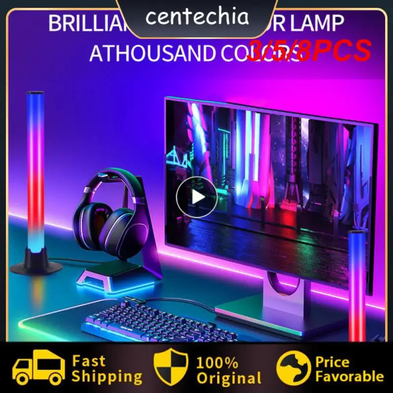 

3/5/8PCS Colorful Light Bars Multi-scene 5w Led Lamp Support App Control Built-in Pickup Atmosphere Light Lamp