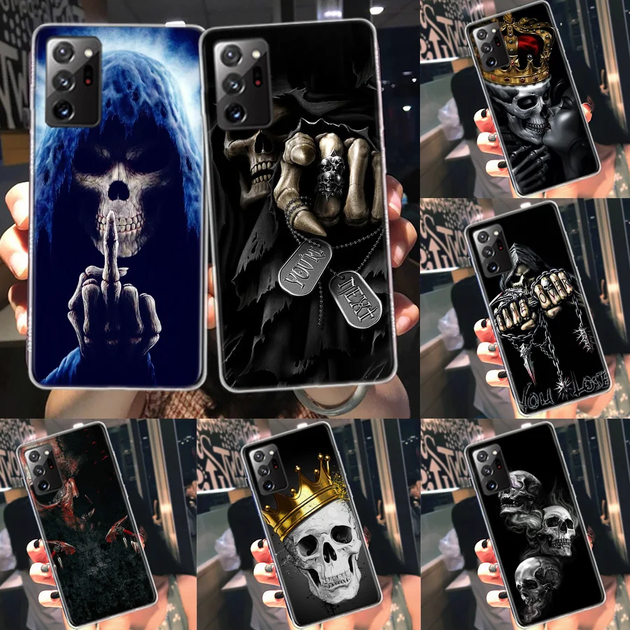 

Grim Reaper Skull Skeleton Phone Case For Samsung A04 A04S A14 A10S A20S A30 A40 A50 A70 Galaxy M52 M51 M32 M31S M30S M21 M12 M1