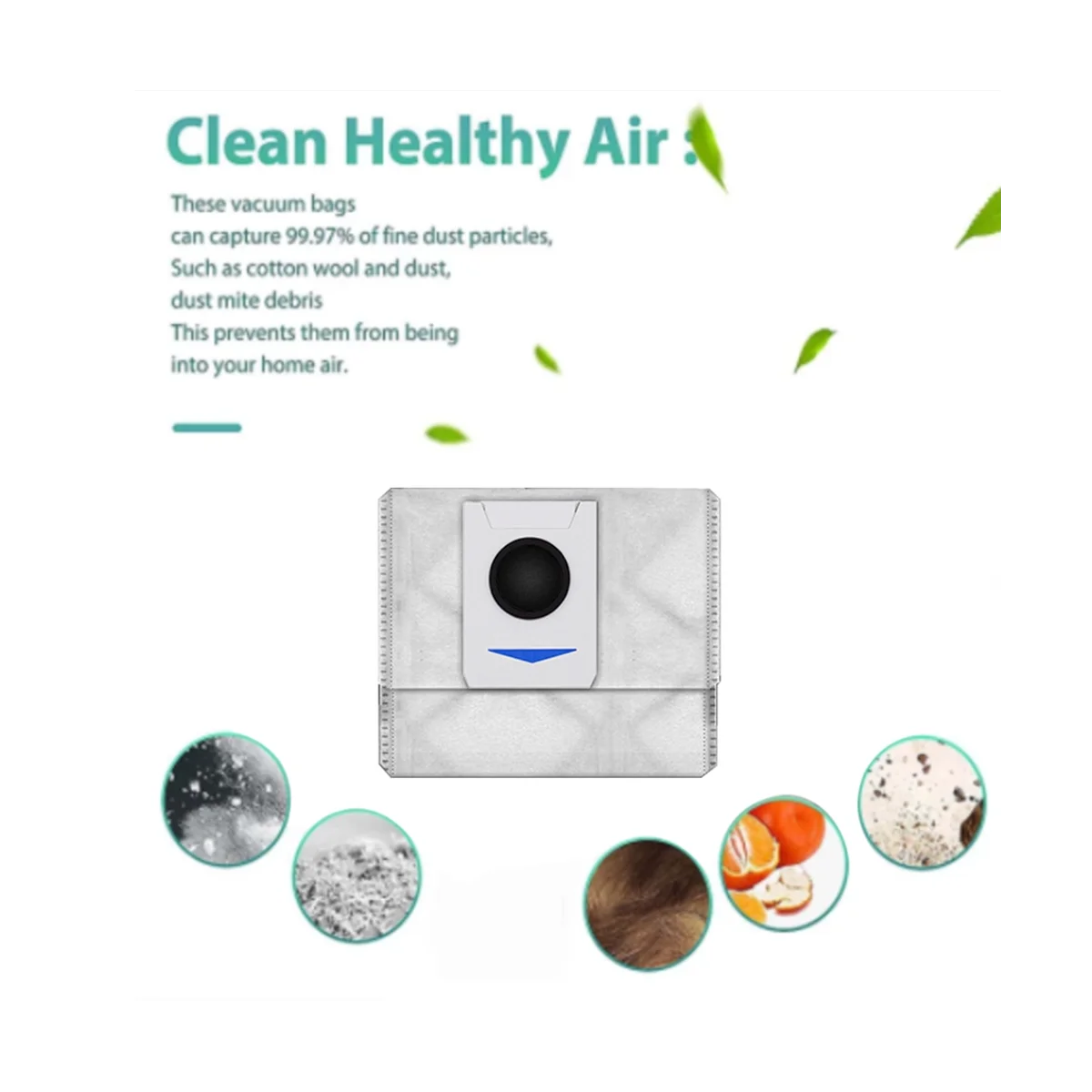 Пылесборник для роботов-пылесосов Deebot T20/T20MAX/T20PRO/X1 OMNI/T10 Omni/Turbo 4 шт.